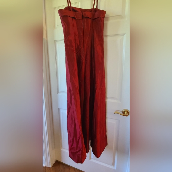 Alyce Designs wine vintage retro prom bridesmaid pageant formal gown dress 8 - Picture 8 of 9